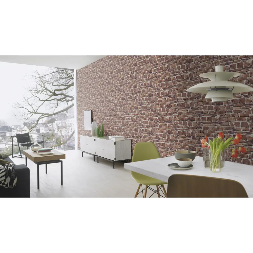 Обои виниловые Rasch Tiles Kongoleum красные 0.53 м 402612 10348772 STLM-2164189 - Вид №3