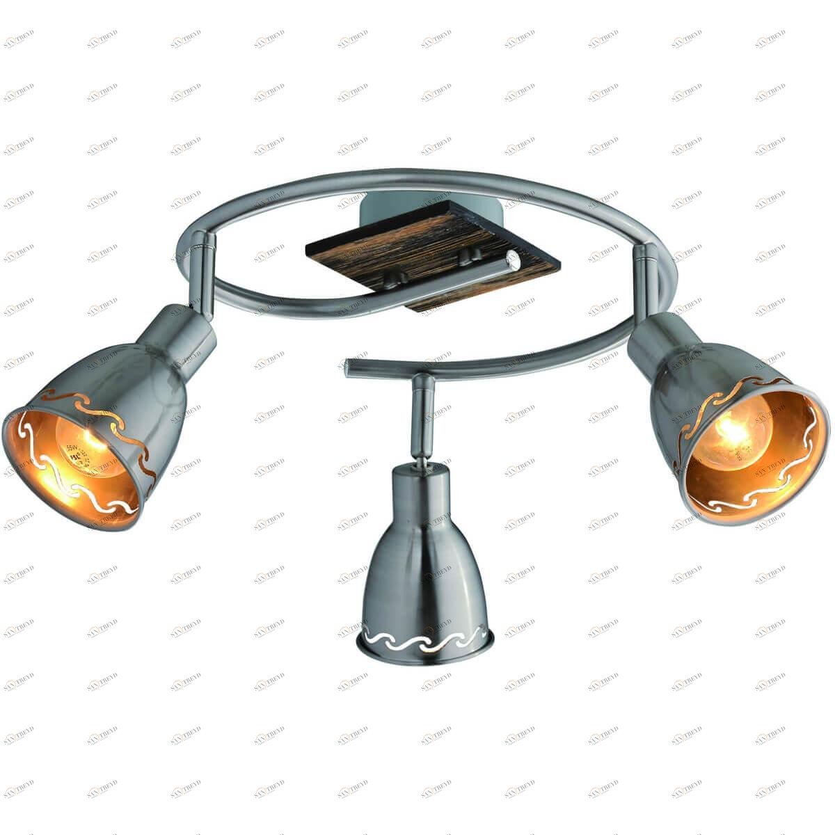 Спот потолочный на 3 лампы никель Acerno 8002-513 RIVOLI ACERNO 00-3924591 Никель 