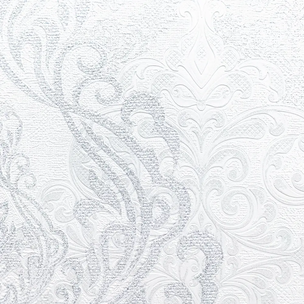 Обои флизелиновые Inspire Grace белоснежные 1.06 м White 0 STLM-2056695 - Вид №1
