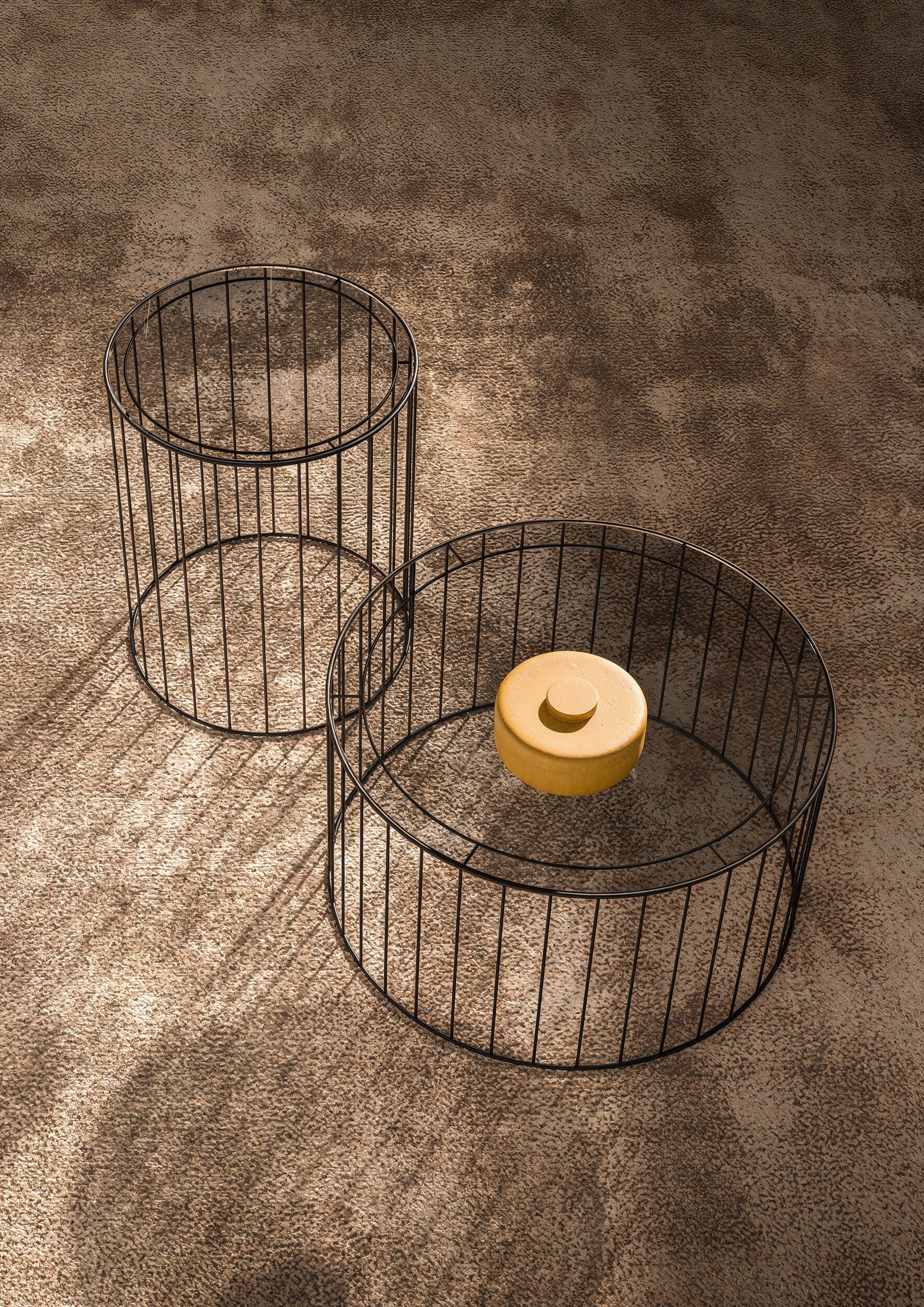 Журнальный столик из железа и стекла Pipedesign Glass ARCH-00089029 - Вид №1