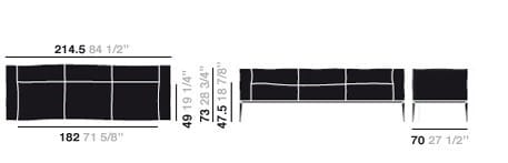 3-местный диван Arper Шон ARCH-00135329 - Вид №3