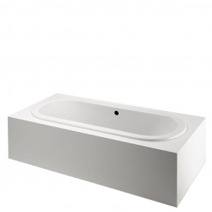 CLAT5L Классическая 72 "x 37" x 22 "левая овальная ванна с воздушным потоком и центральным сливом Waterworks