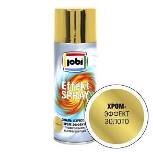 91538440 Эмаль аэрозольная декоративная Jobi EffektSpray быстросохнущая атмосферостойкая металлик цвет золото 520 мл STLM-1341212