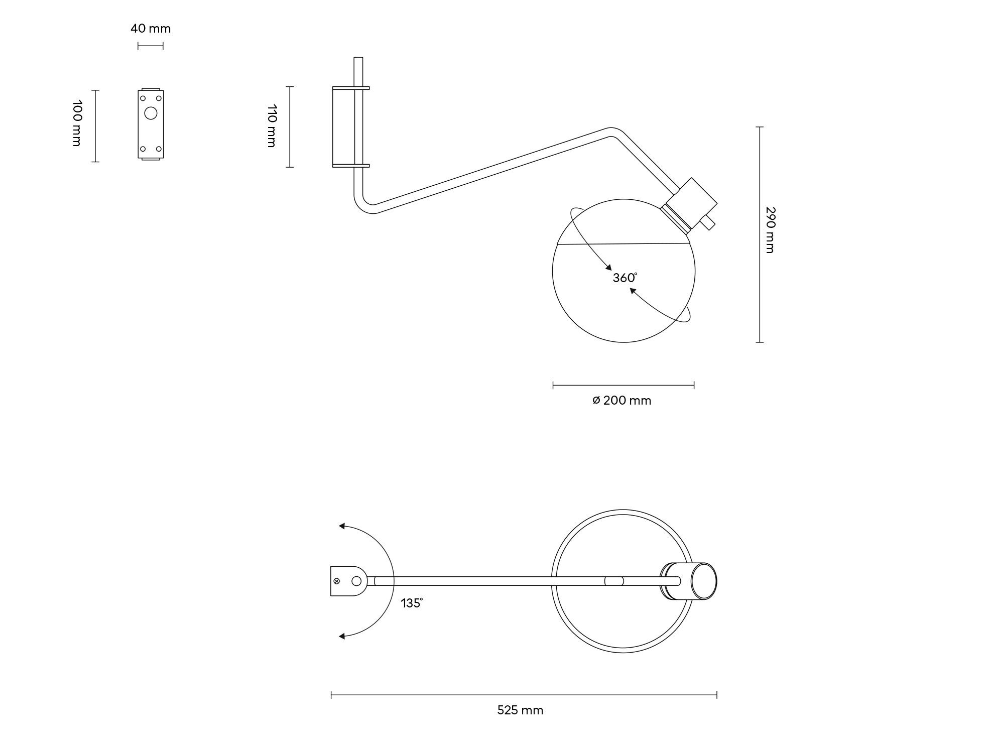 Настенный светильник из дутого стекла Grupa Baluna ARCH-00045806 - Вид №7