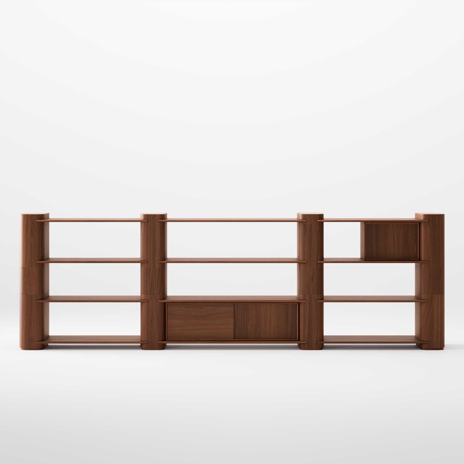 Деревянный самонесущий модульный книжный шкаф Wewood Path ARCH-00032308 - Вид №36