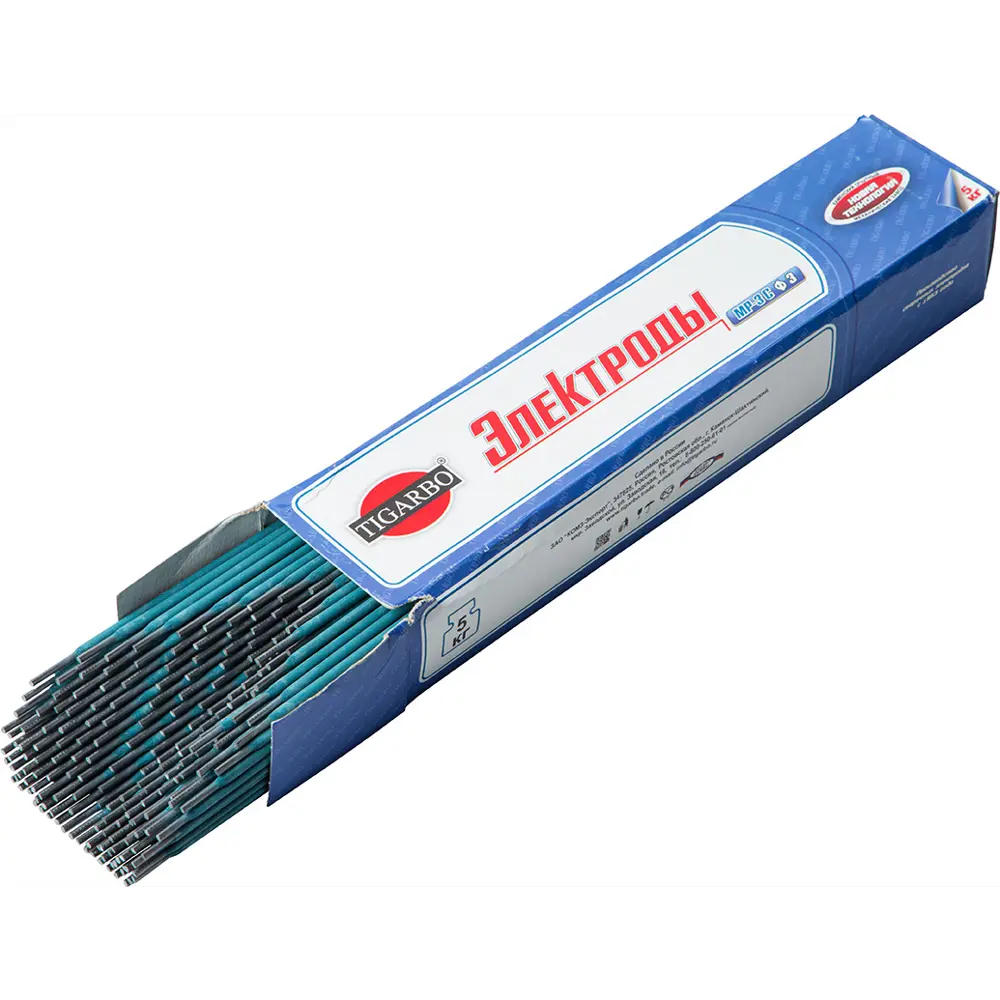 Электроды сталь Tigarbo МР-3С 3 мм, 5 кг STLM-2075788 - Вид №1