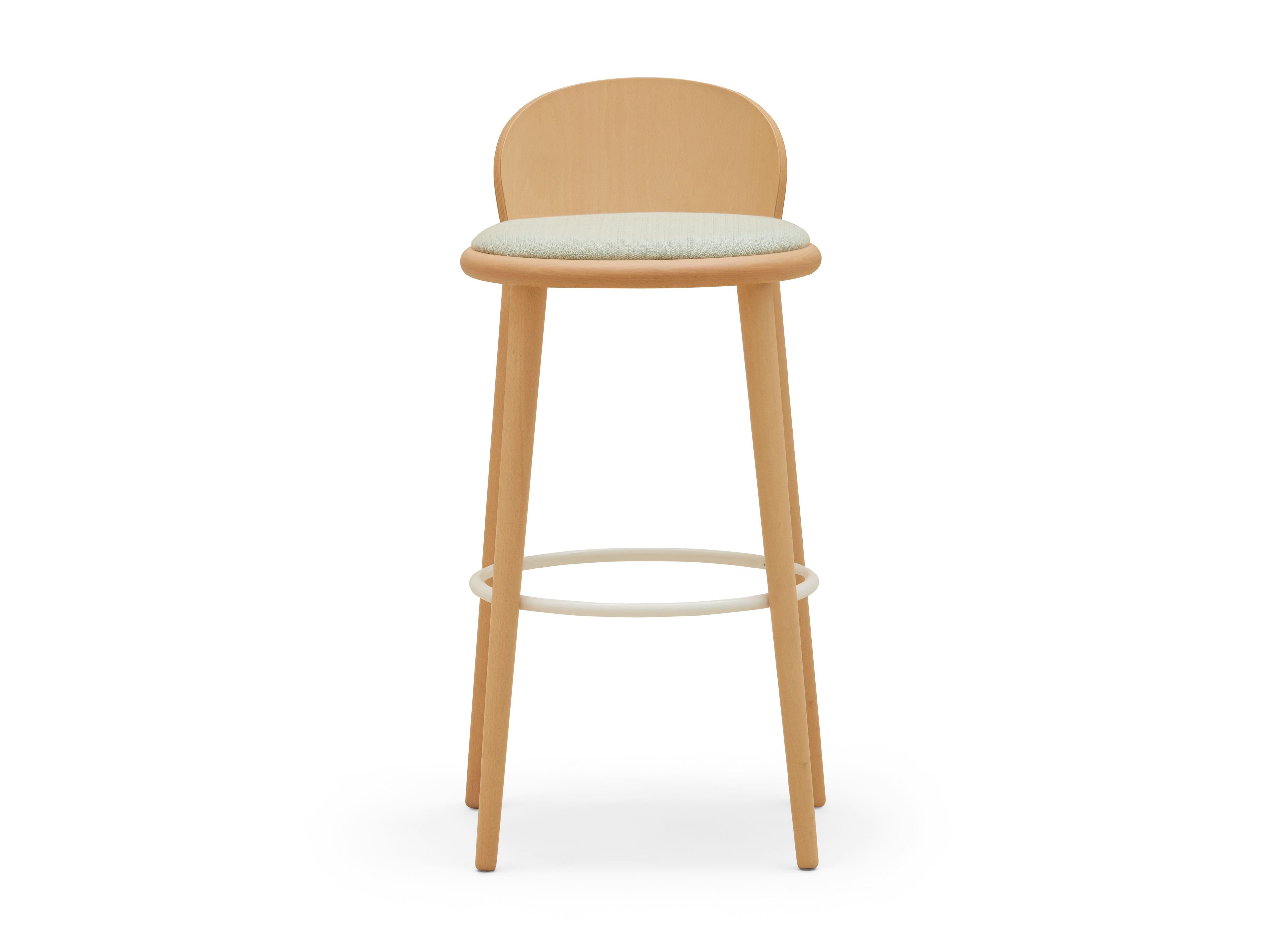 Высокий стул из бука с мягким сиденьем Billiani Veretta ARCH-00128911