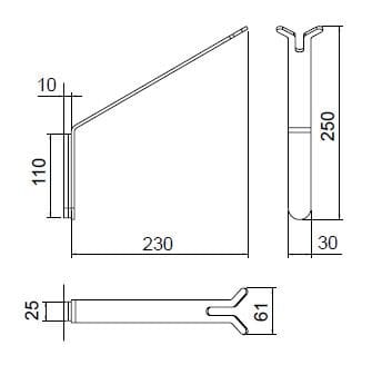 Настенный ручной душ из нержавеющей стали с держателем Zazzeri JK21 ARCH-00137131 - Вид №3