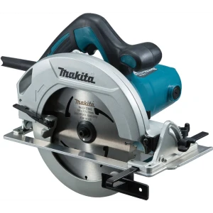 Пила циркулярная сетевая Makita HS7600 в комплекте очки и перчатки, 1200 Вт, 185 мм