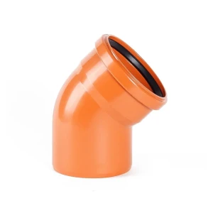 Отвод Хемкор d200 мм 45° пластиковый для наружной канализации