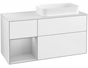 Villeroy&Boch Тумба под раковину Прямоугольная версия F271GJGF Finion Glossy White Lacquer