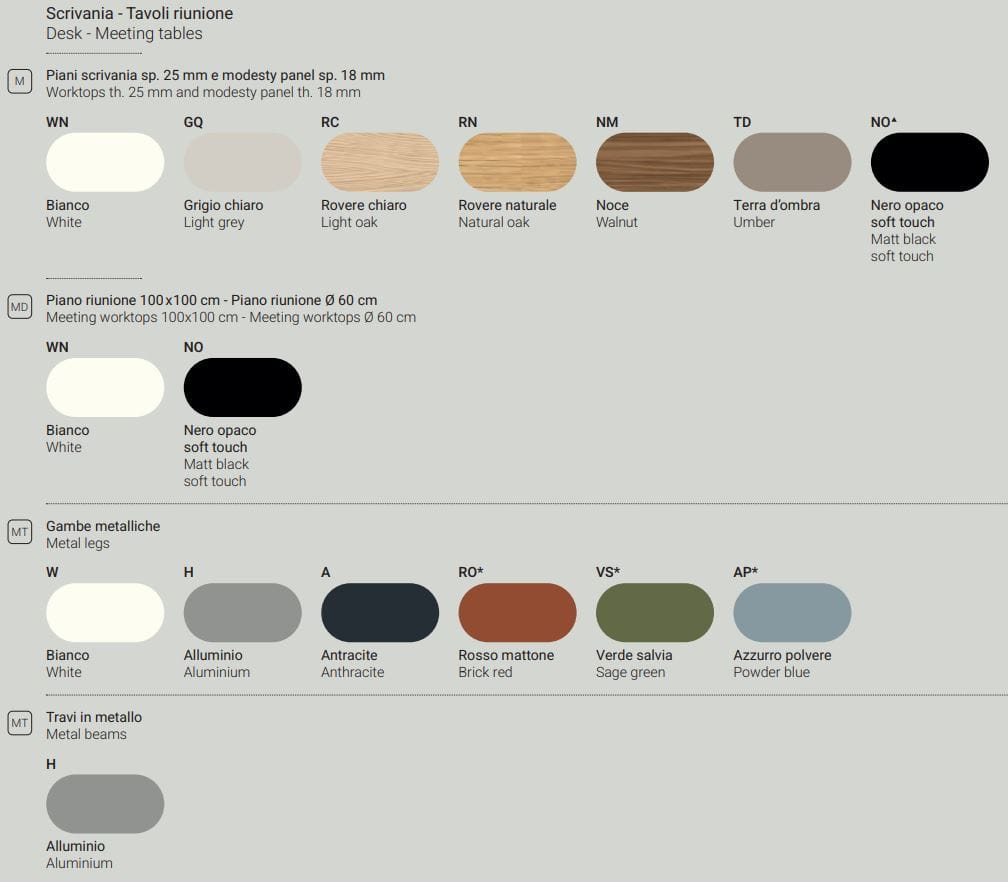 Угловой стол из меламина и металла DVO E-Place ARCH-00126524 - Вид №2