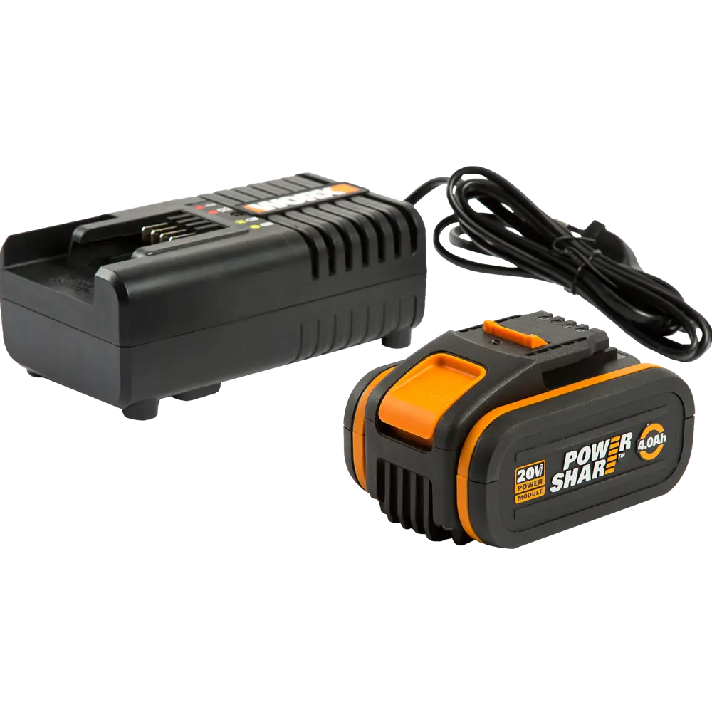 Зарядное устройство Worx 3604, батарея 20 В Li-ion 4 Ач STLM-2059718