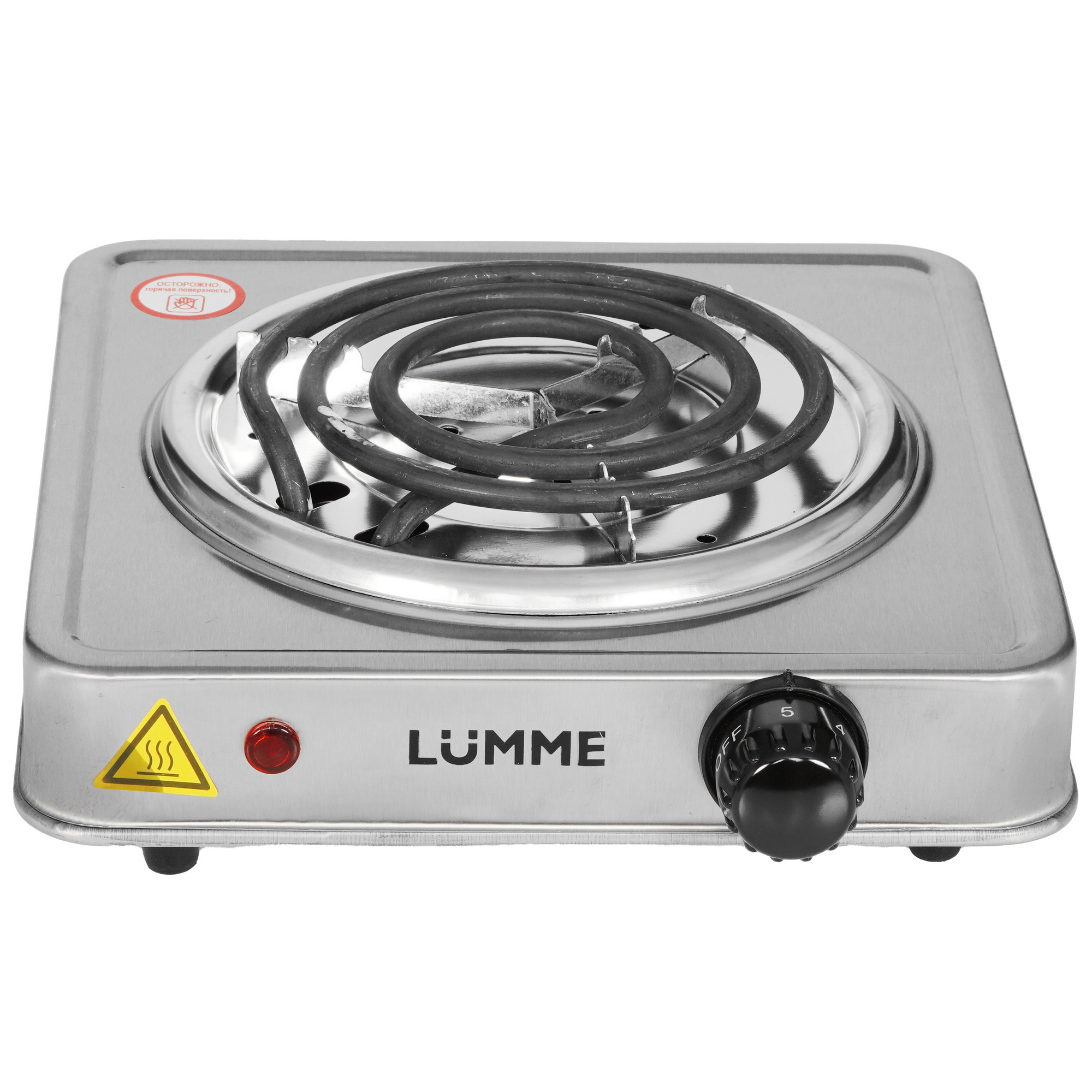 9058339 Плита компактная электрическая LUMME LU-HP3641B серебристый STDN-0062020 - Вид №1