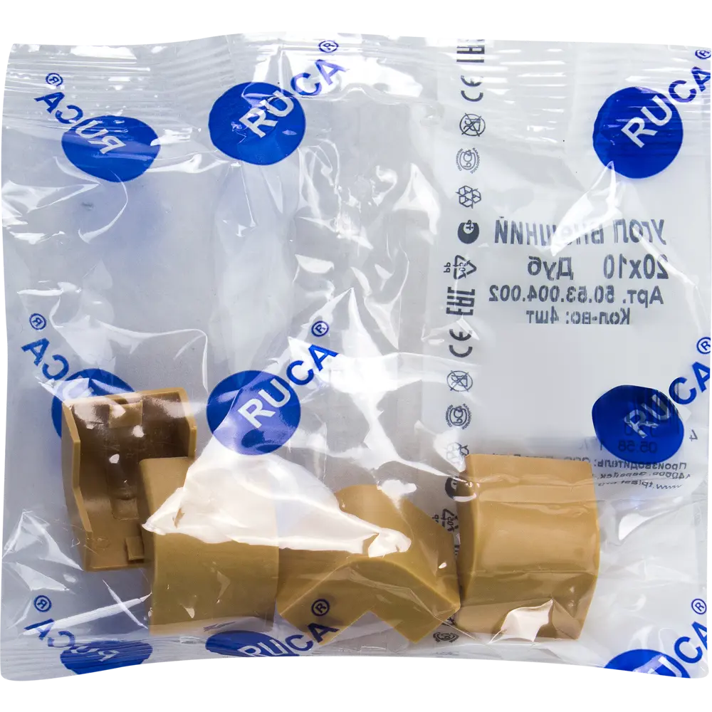 Угол внешний для кабель-канала 20/10 мм цвет дуб 4 шт Santreyd STLM-2033716 - Вид №1