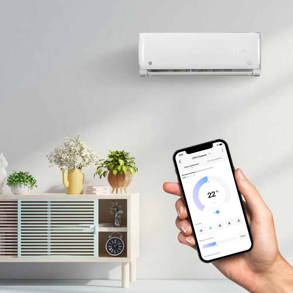 Сплит-система Hi HAC-09F1W 9К BTU охлаждение/обогрев Santreyd STLM-2170064 - Вид №5