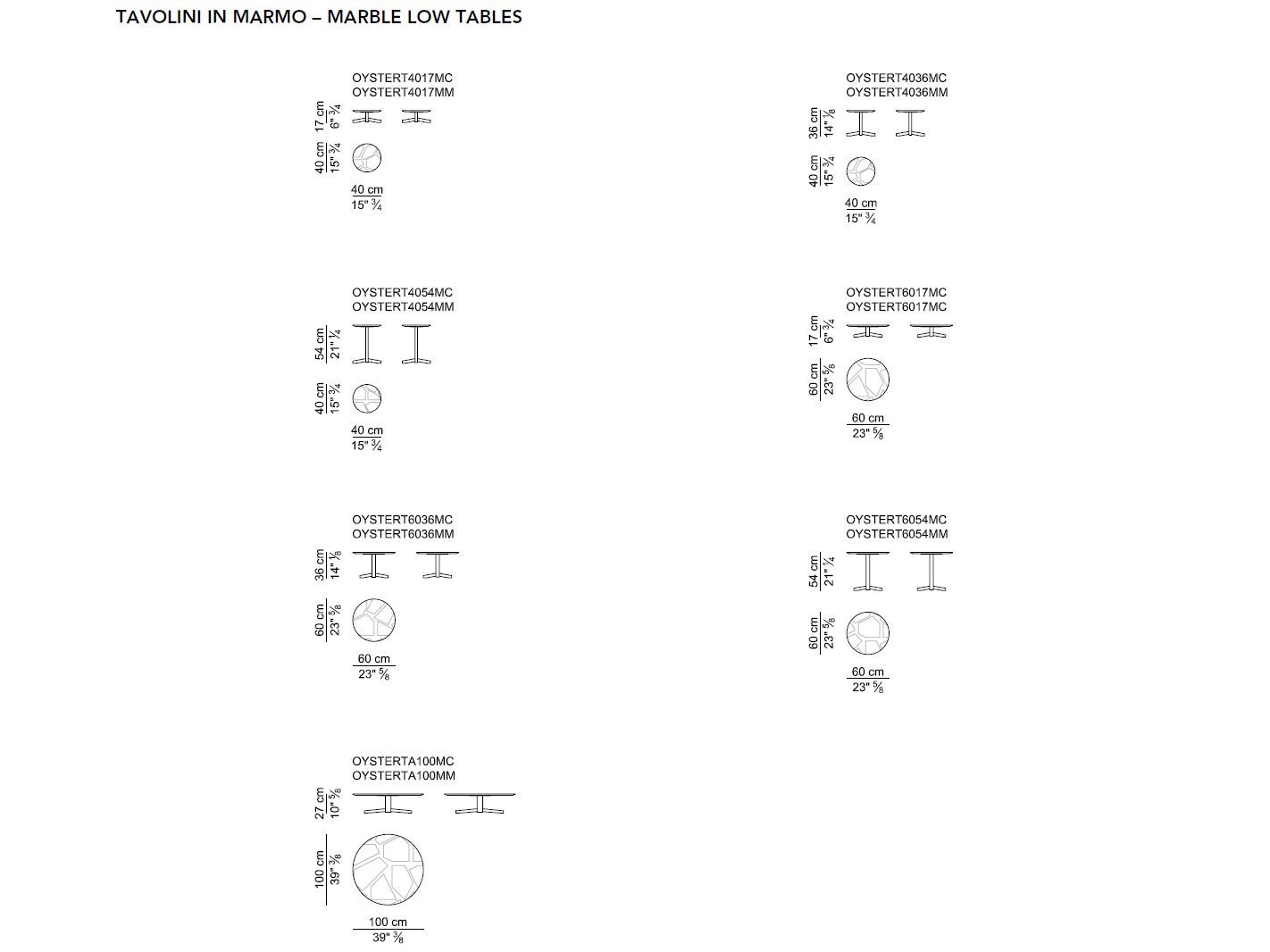 Круглый журнальный столик с кожаной обивкой i 4 Mariani Oyster ARCH-00055946 - Вид №4