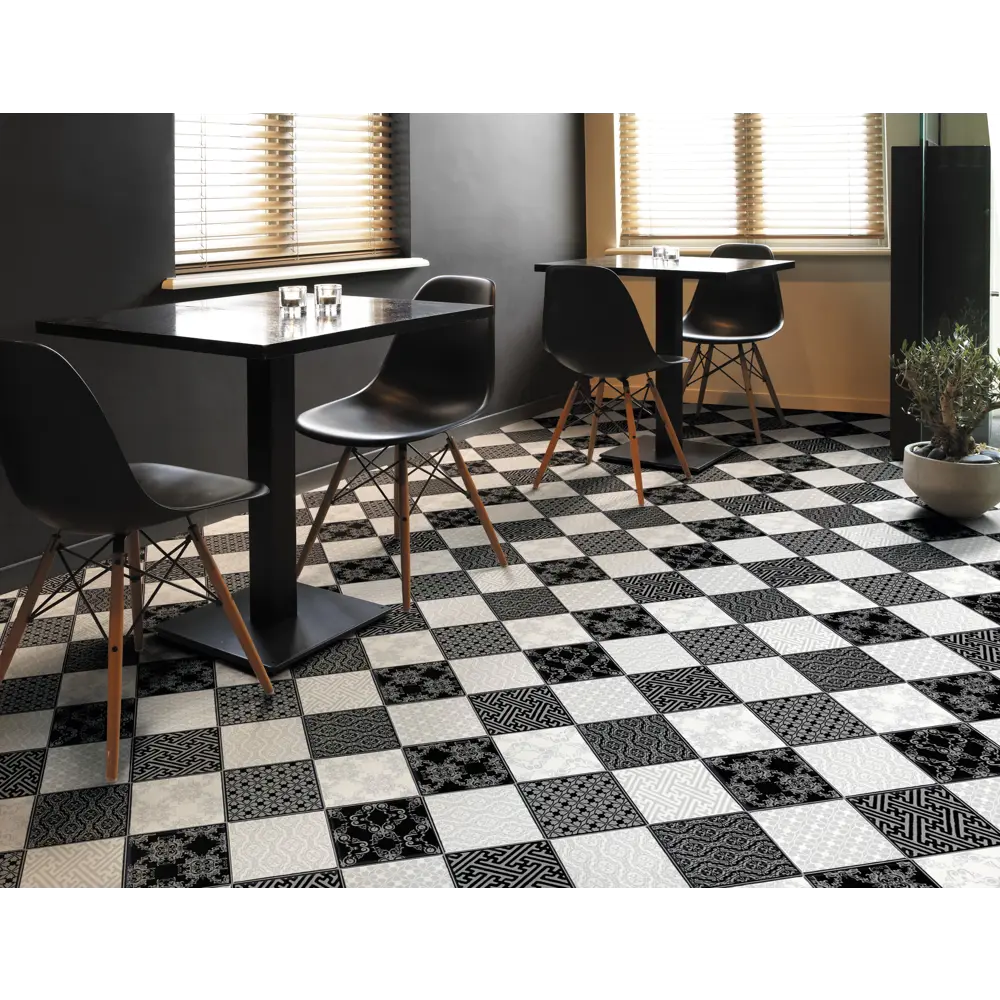 Santreyd Линолеум «Стронг плюс шах 4» с шахматным рисунком 82312399 STLM-0892078 - Вид №5