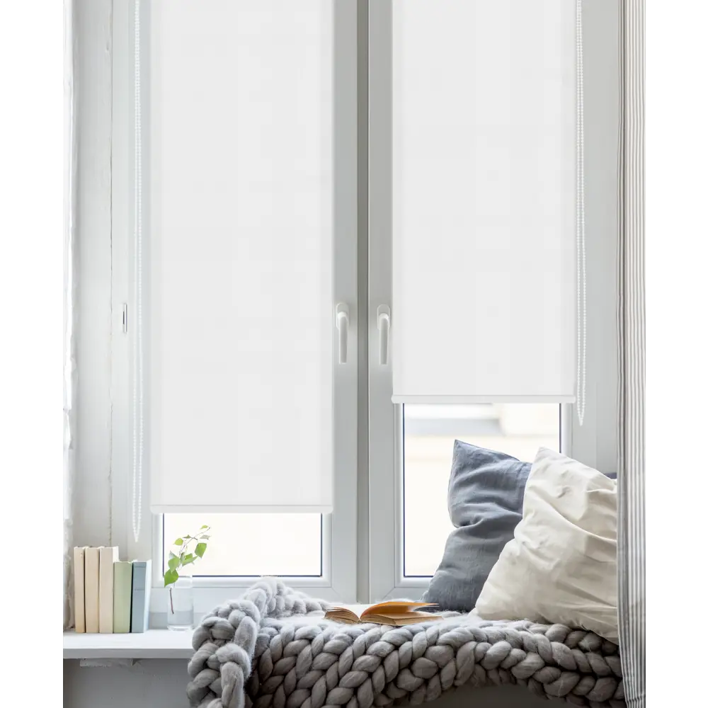 Штора рулонная Inspire Шантунг 60x160 см белая STLM-2082032 - Вид №5