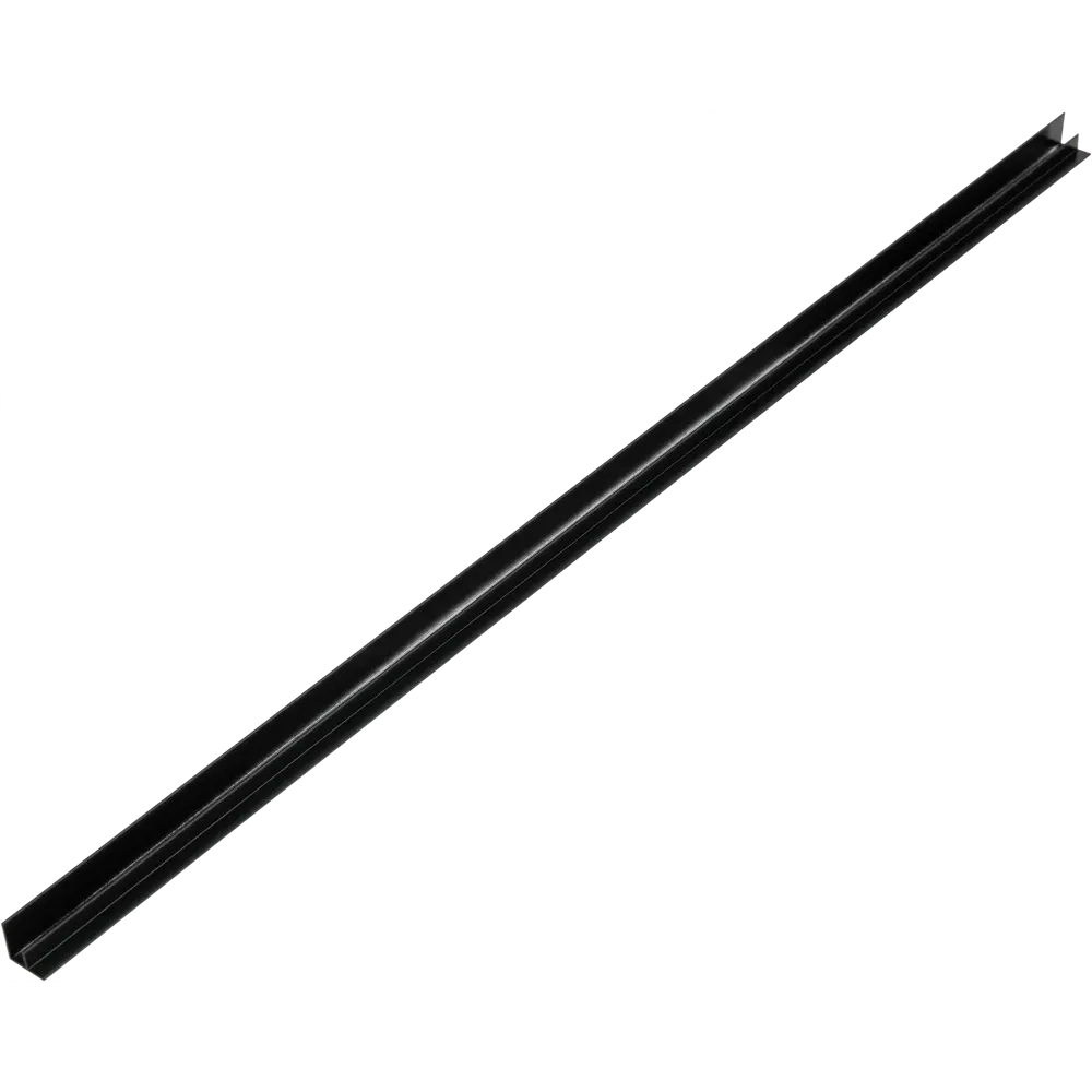 F-профиль угловой для стеновой панели 600х15.7х15.7 мм, цвет чёрный Santreyd STLM-2000860 - Вид №1