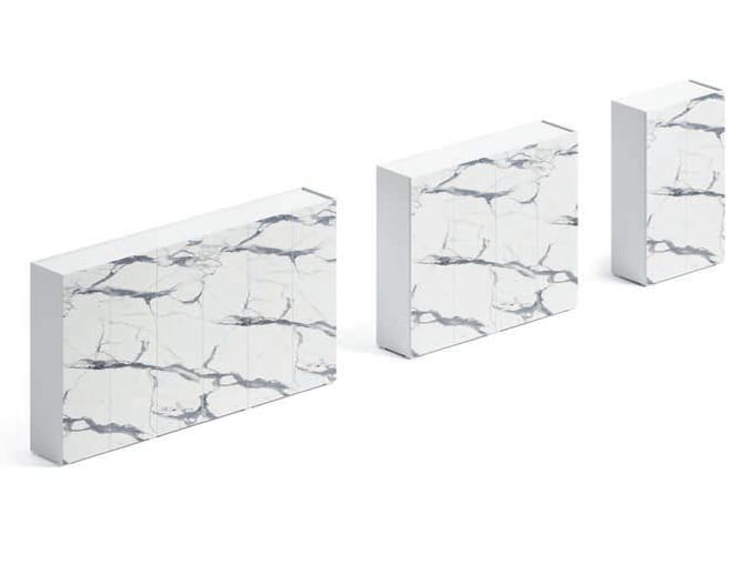 Высокий офисный шкаф из ДСП с распашными дверями FANTONI MEET UP ARCH-00112682