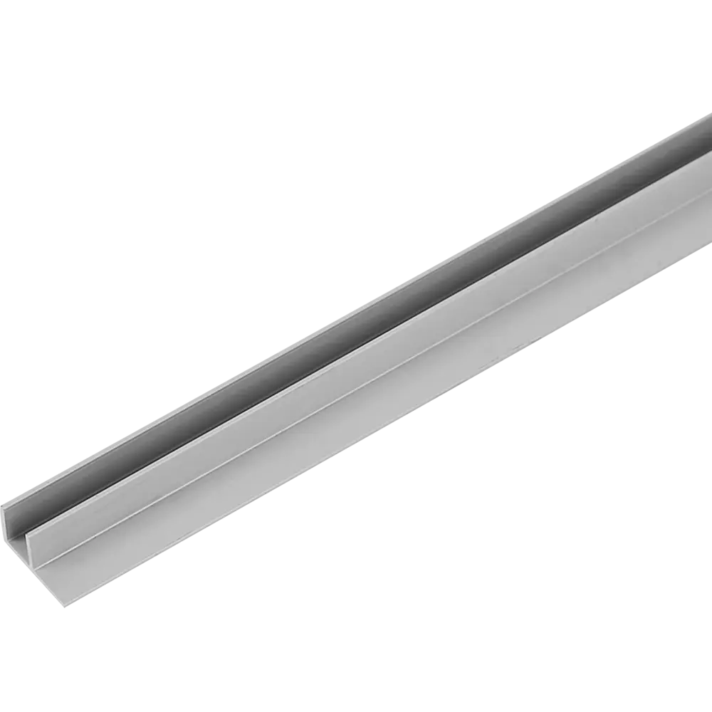 Планка угловая F-образная 60x1.2 см для стеновой панели 4 мм цвет алюминий Santreyd STLM-2022610