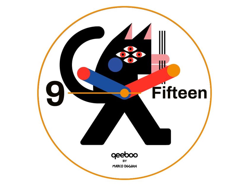 Керамические настенные часы Qeeboo Oggian ARCH-00126601