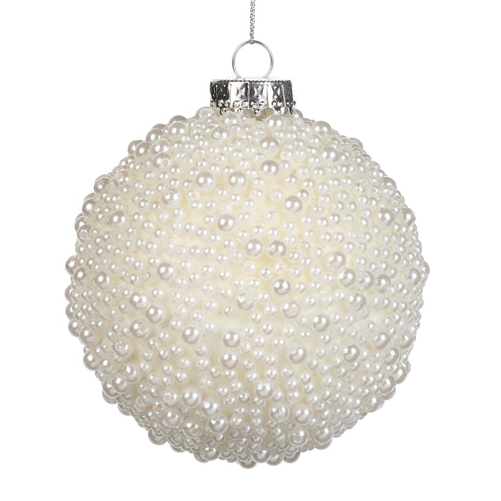 PL 52453 Шар перламутр белый 10 см GOODWILL Santreyd 