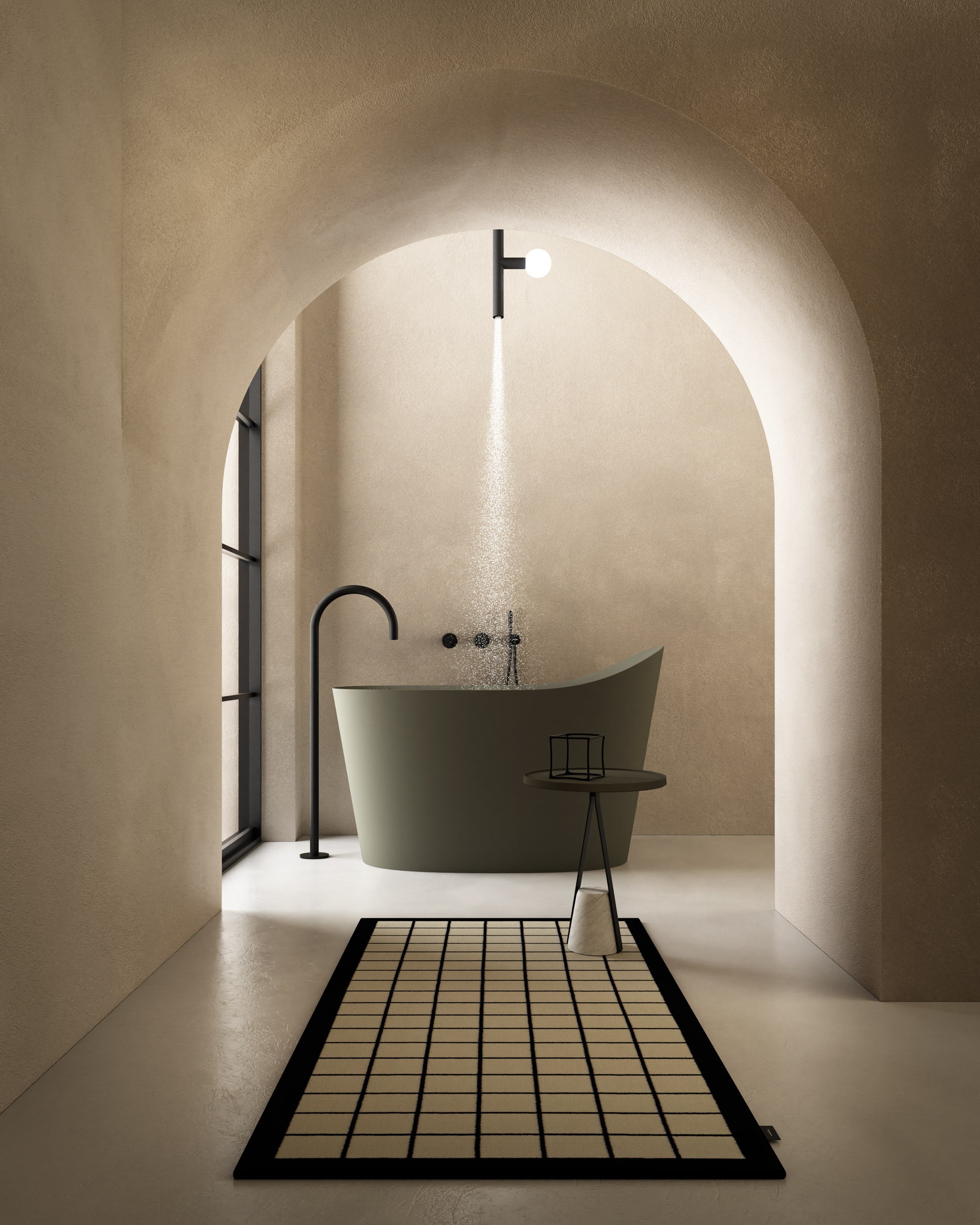 Латунная потолочная душевая головка с освещением Antoniolupi Apollo ARCH-00104952 - Вид №2