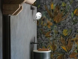 Wall&decò Цветочные обои для ванной Wet system 17