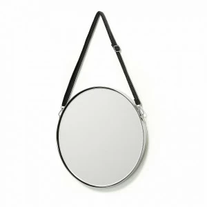 Зеркало на ремне круглое металлическое диаметр 40 см Elne от La Forma LA FORMA ELNE 342859 Металлический