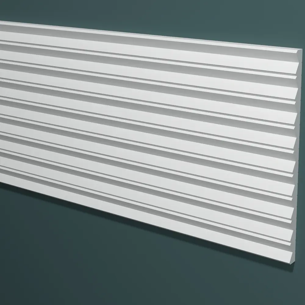 Панель настенная полистирол ударопрочная Decor-Dizayn DD908-14 белая 180x10x2000 мм STLM-2204939
