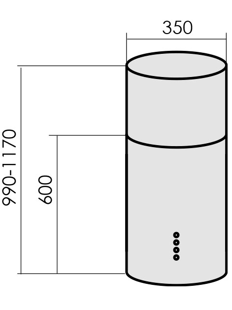 8160923 Вытяжка островная MBS AMARANTH 135 ISLAND черный STDN-0108510 - Вид №4