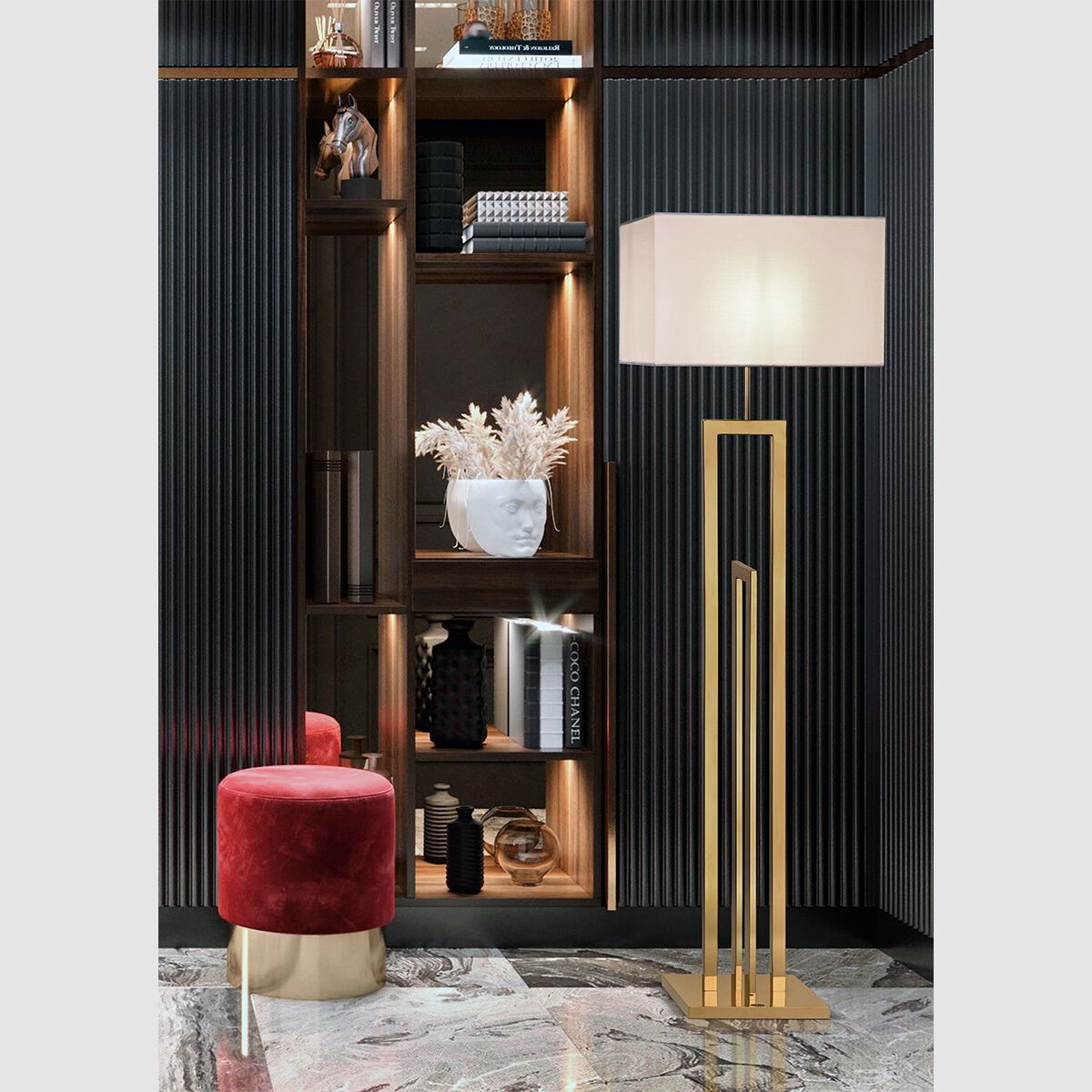 Торшер из нержавеющей стали K-Lighting Neat ARCH-00067222 - Вид №2