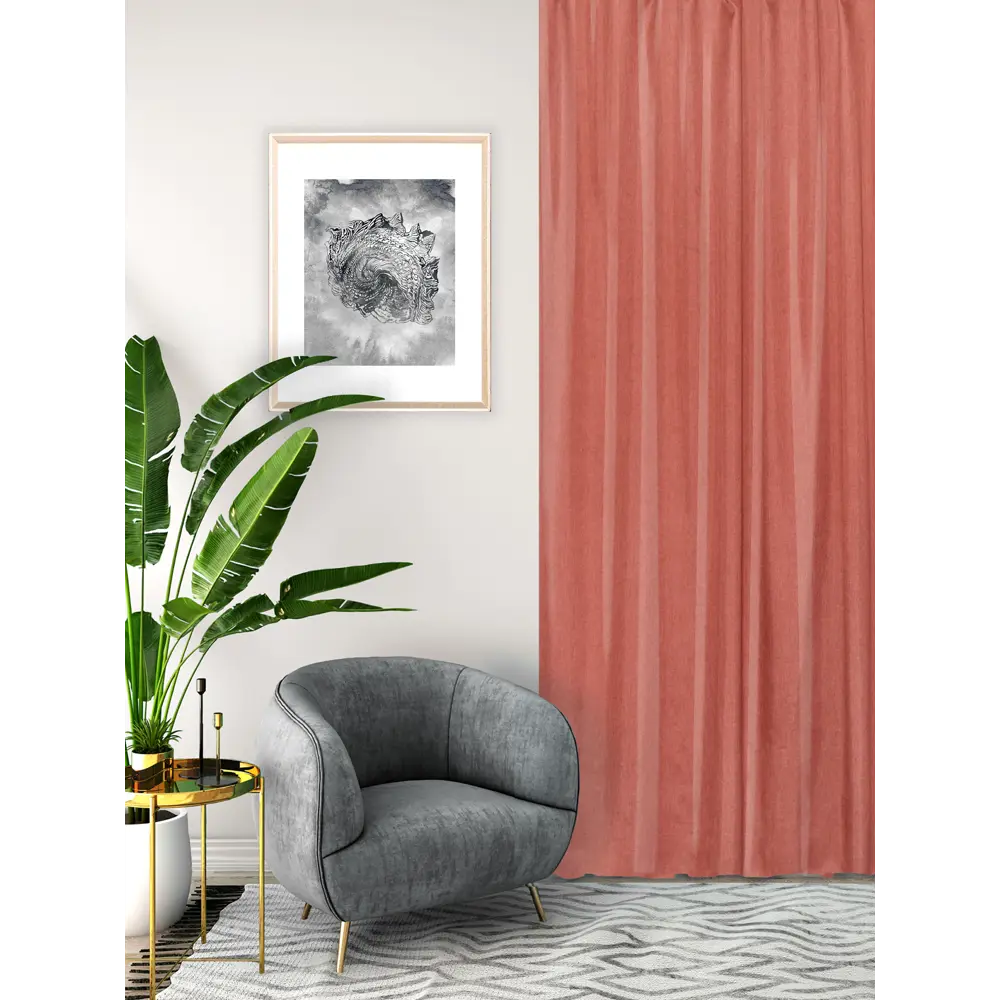 Штора на ленте Seasons Looks 140х260 см Soda1 цвет оранжевый STLM-2044150 - Вид №4