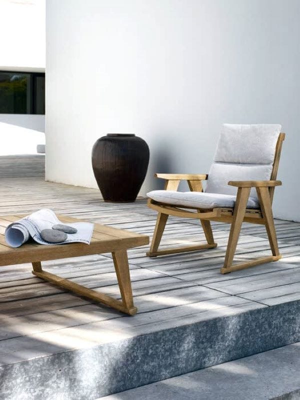 Садовое кресло из тикового дерева с подлокотниками B&B Italia Outdoor Чт ARCH-00040333 - Вид №3