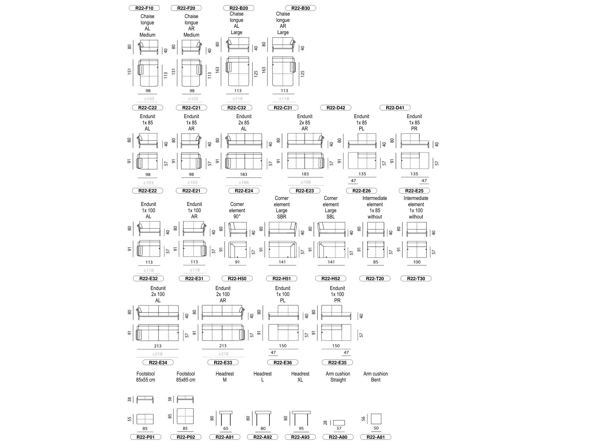 Ткань диван LEOLUX LX LXR22 ARCH-00109448 - Вид №2