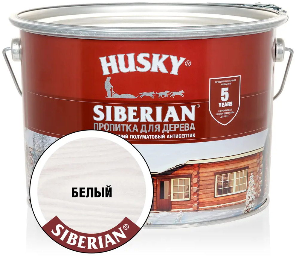 90286438 Антисептик HUSKY 28809 полуматовый белый 9 л STLM-0855705