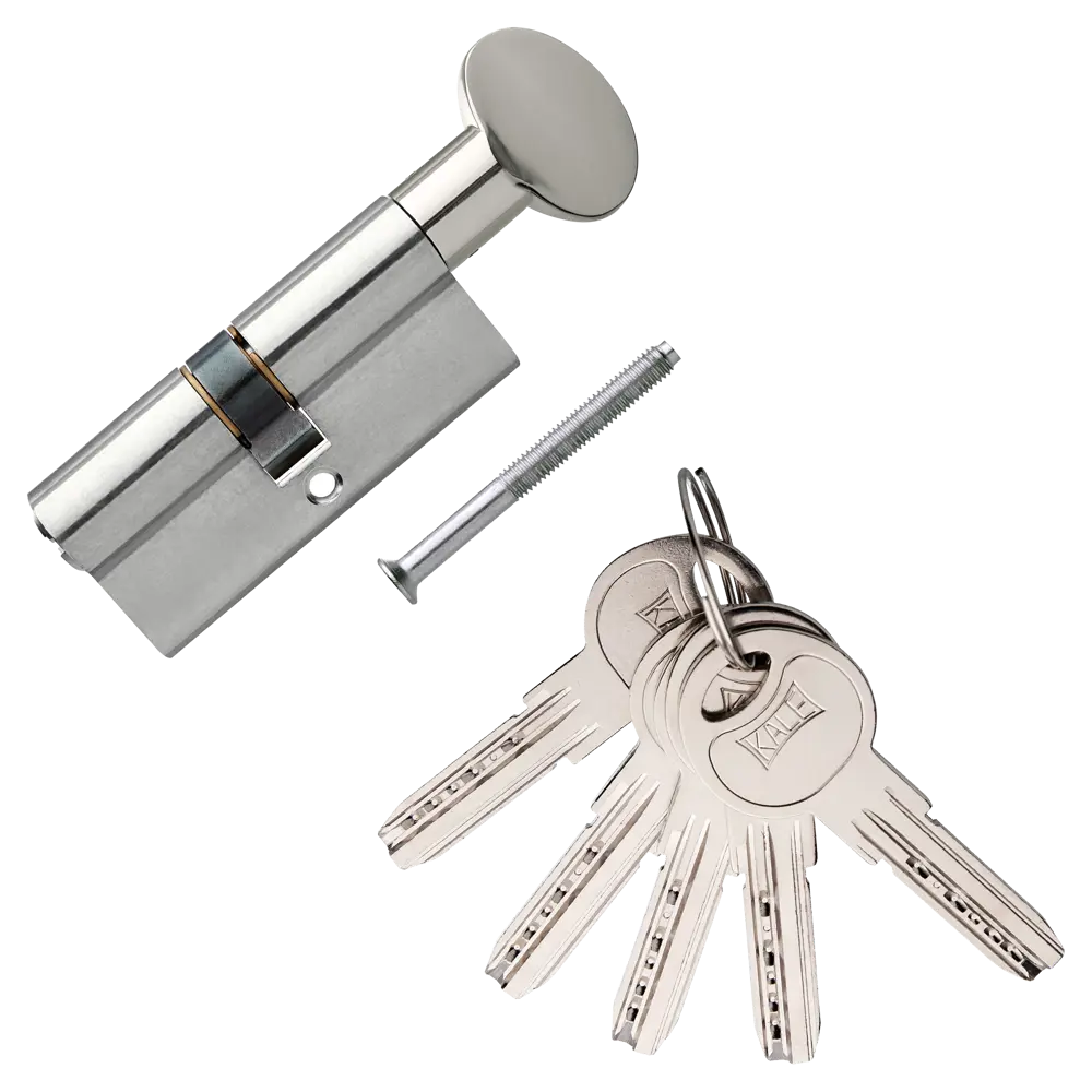 Цилиндр Kale 164SM-70-C-NI, 30х30 мм, ключ/вертушка, цвет никель 82394711 STLM-2010826  - Вид №1