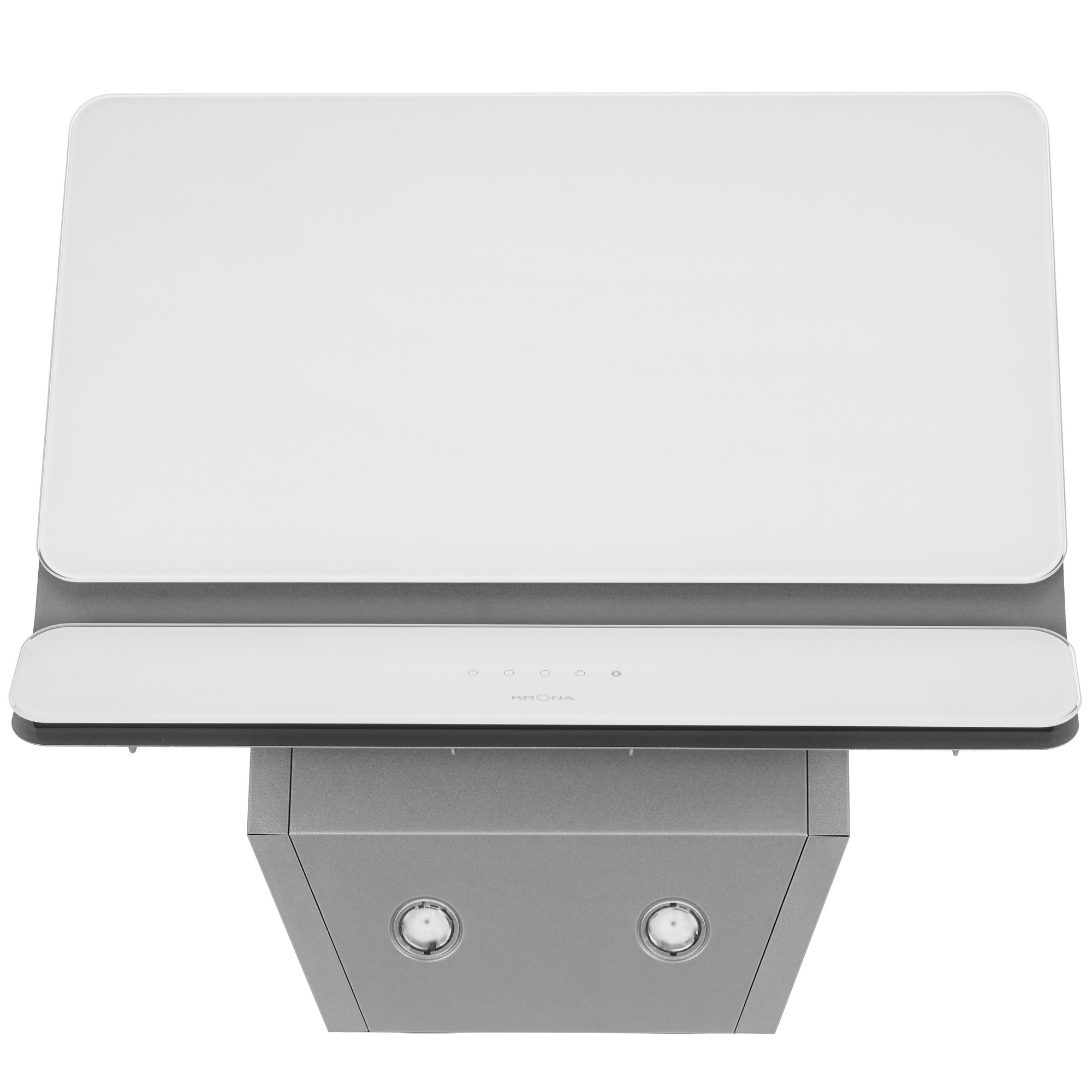 9054734 Вытяжка наклонная KRONA SATURN 600 DN 4S белый/белый, серебристый STDN-0039405 - Вид №1