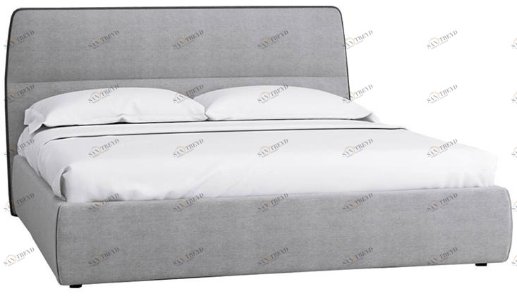 1457 Кровать с ортопедическим основанием 1.6 Сканди Грей R-HOME 40172725h_Грей