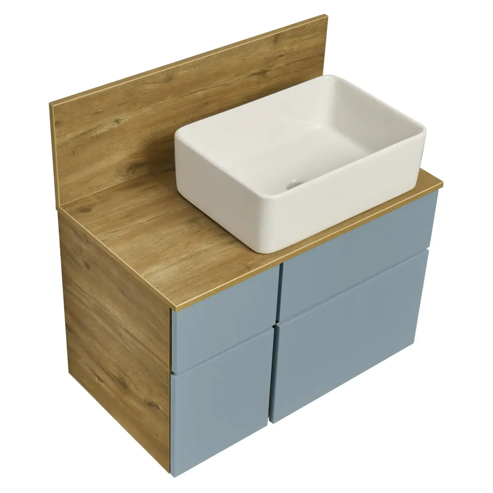 Столешница и панель Мишель 80 см, цвет дуб руст Santreyd STLM-2039315 - Вид №3