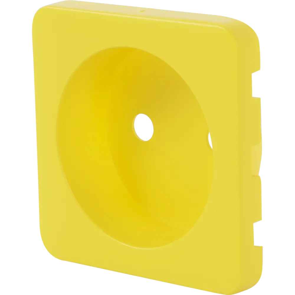 Накладка для розетки без заземления Lexman Cosy, цвет жёлтый STLM-2033295 - Вид №1