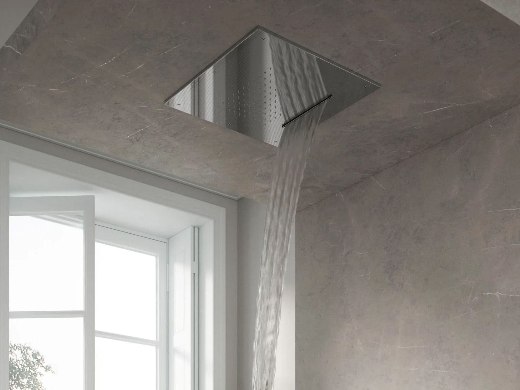 Латунная потолочная встраиваемая душевая головка Rubinetterie Treemme Appia ARCH-00108967