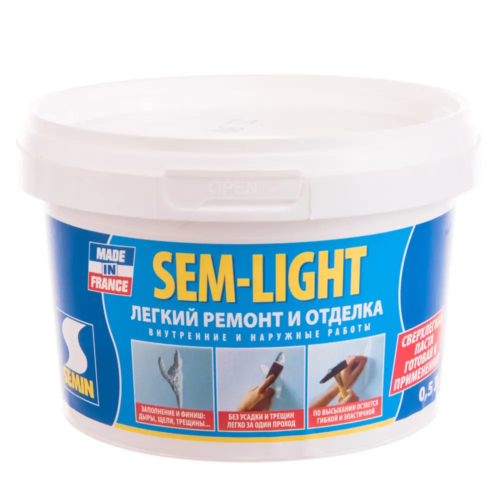 Шпаклёвка суперлегкая Semin Sem-Light 0.5 л STLM-2201035