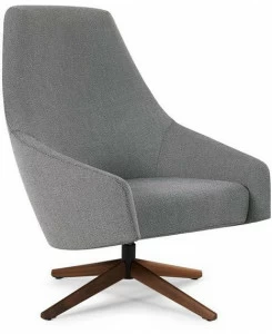 Montis Вращающееся кресло из ткани с высокой спинкой Puk