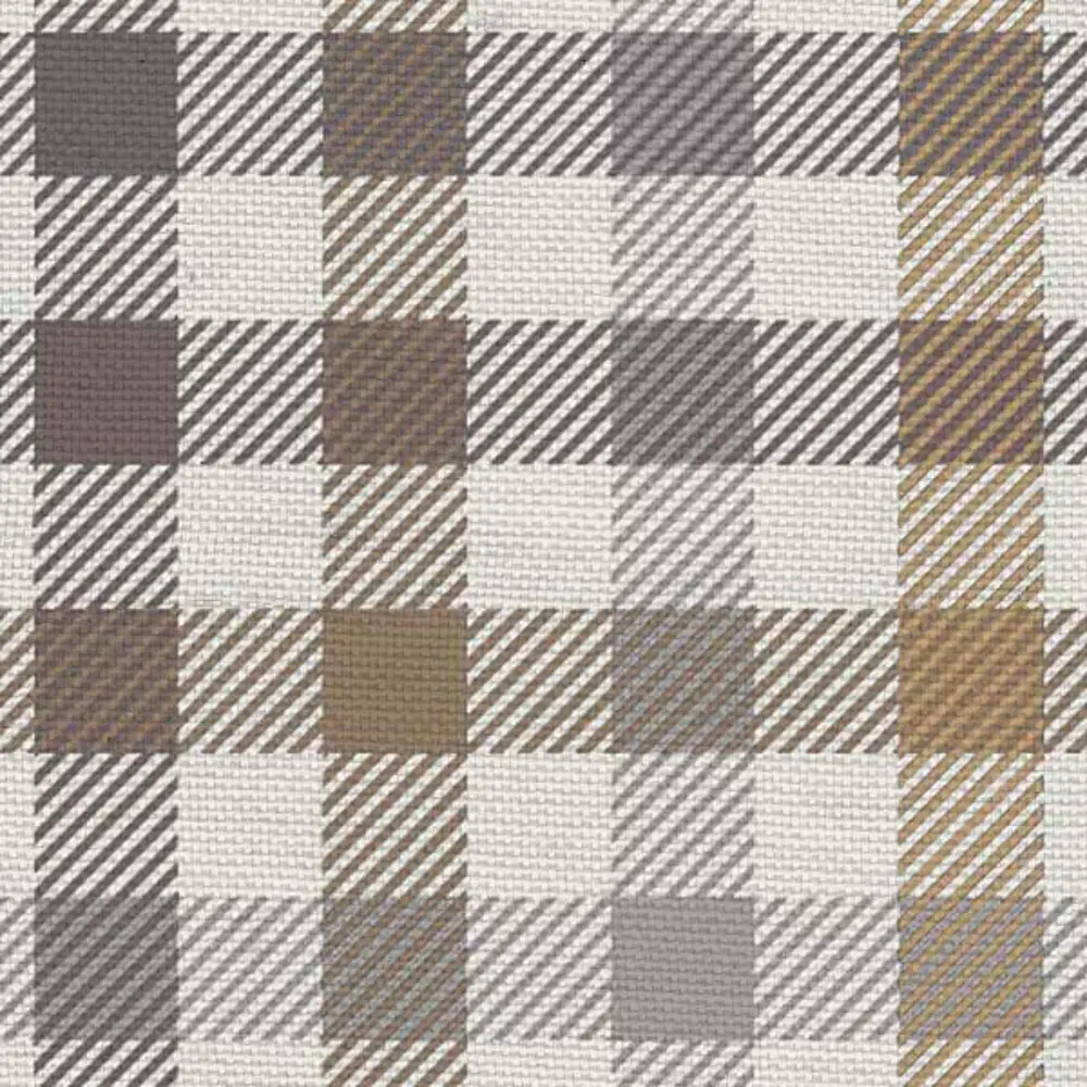 Штора на ленте для кухни Beige 145x180 см клетка цвет бежевый LINEN WAY STLM-2168250 - Вид №2