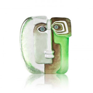 65859 Скульптура "Маска Идео", зелёная, 150/175 мм Maleras
