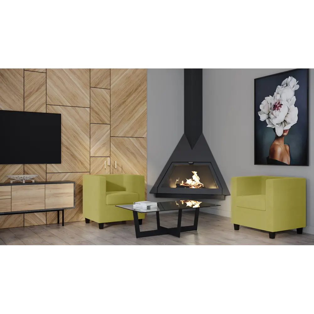 Кресло полиэстер Seasons Корса 73x65x73 см цвет желтый STLM-2027015 - Вид №3