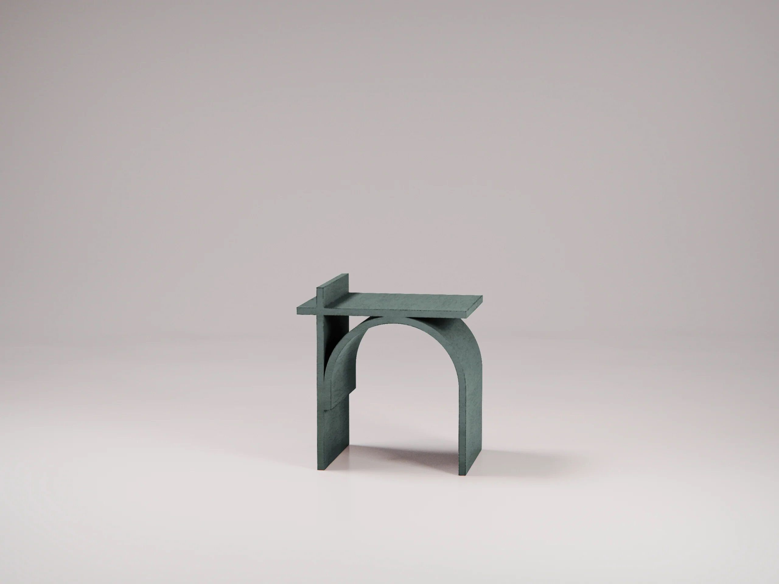 Прямоугольный бетонный журнальный столик Forma&Cemento Abecedario ARCH-00134887 - Вид №9